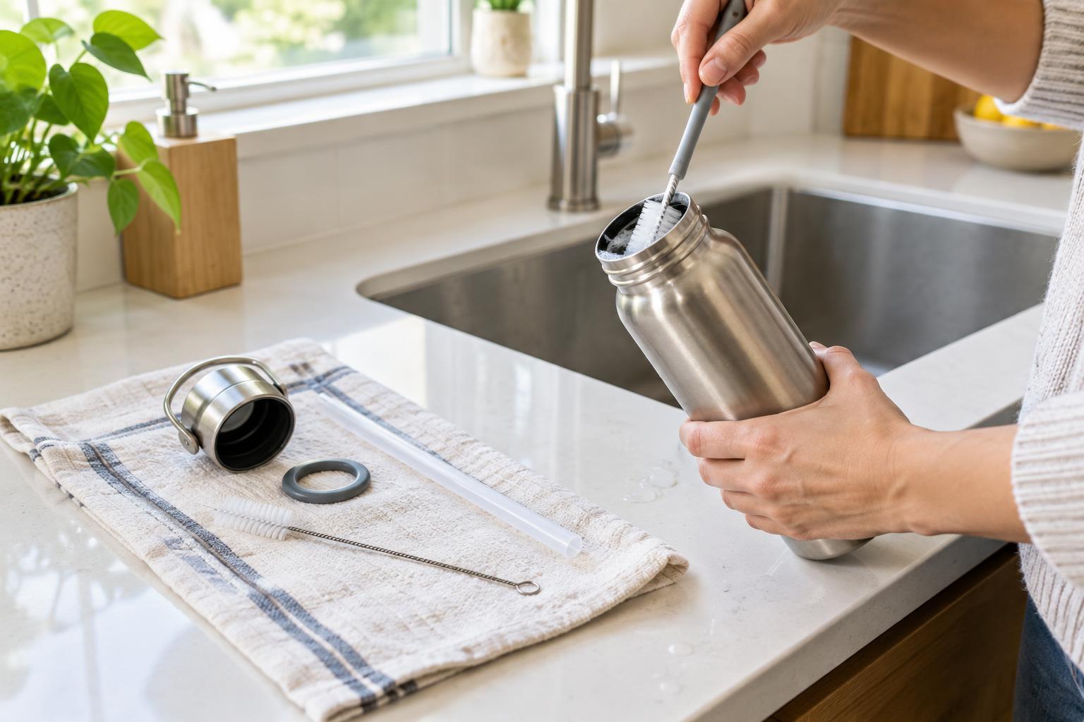 How to Clean a Reusable Water Bottle Properly